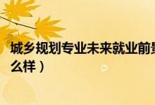 城鄉(xiāng)規(guī)劃專(zhuān)業(yè)未來(lái)就業(yè)前景(2022城鄉(xiāng)規(guī)劃專(zhuān)業(yè)就業(yè)前景怎么樣)