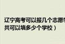 遼寧高考可以報(bào)幾個(gè)志愿學(xué)校（2022年遼寧高考本科志愿一共可以填多少個(gè)學(xué)校）