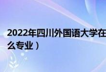 2022年四川外國語大學在安徽招生計劃及招生人數（都招什么專業(yè)）
