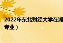 2022年東北財經(jīng)大學(xué)在湖南招生計劃及招生人數(shù)（都招什么專業(yè)）