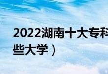 2022湖南十大?？茖W(xué)校排名（高職可以考哪些大學(xué)）