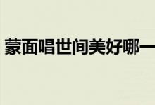 蒙面唱世間美好哪一期（原來是網(wǎng)友剪輯的）