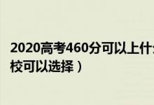 2020高考460分可以上什么大學(xué)（2022高考460分有什么學(xué)?？梢赃x擇）
