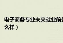 電子商務(wù)專業(yè)未來就業(yè)前景（2022電子商務(wù)專業(yè)就業(yè)前景怎么樣）