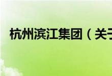 杭州濱江集團（關(guān)于杭州濱江集團的介紹）