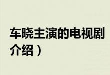 車曉主演的電視?。P(guān)于車曉主演的電視劇的介紹）