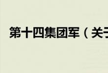 第十四集團(tuán)軍（關(guān)于第十四集團(tuán)軍的介紹）