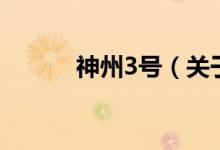 神州3號（關(guān)于神州3號的介紹）