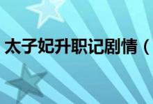 太子妃升職記劇情（太子妃升職記劇情簡(jiǎn)述）