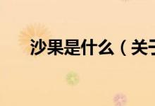 沙果是什么（關于沙果是什么的介紹）