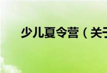 少兒夏令營（關(guān)于少兒夏令營的介紹）