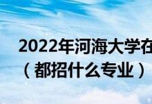 2022年河海大學(xué)在江蘇招生計(jì)劃及招生人數(shù)（都招什么專(zhuān)業(yè)）