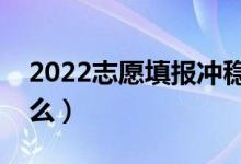 2022志愿填報沖穩(wěn)保該如何選擇（原則是什么）