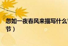 忽如一夜春風(fēng)來(lái)描寫(xiě)什么節(jié)氣（忽如一夜春風(fēng)來(lái)描寫(xiě)什么季節(jié)）