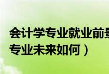 會計學專業(yè)就業(yè)前景和就業(yè)方向如何（會計學專業(yè)未來如何）