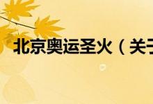 北京奧運圣火（關(guān)于北京奧運圣火的介紹）