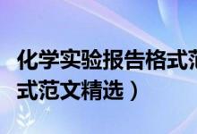 化學(xué)實驗報告格式范文大學(xué)（化學(xué)實驗報告格式范文精選）