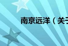 南京遠(yuǎn)洋（關(guān)于南京遠(yuǎn)洋的介紹）