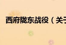 西府隴東戰(zhàn)役（關(guān)于西府隴東戰(zhàn)役的介紹）