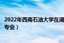 2022年西南石油大學(xué)在湖北招生計(jì)劃及招生人數(shù)（都招什么專業(yè)）