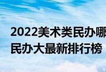2022美術(shù)類民辦哪個最好（2022中國藝術(shù)類民辦大最新排行榜）
