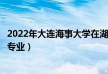 2022年大連海事大學(xué)在湖北招生計(jì)劃及招生人數(shù)（都招什么專業(yè)）