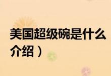 美國超級碗是什么（關于美國超級碗是什么的介紹）