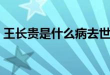 王長(zhǎng)貴是什么病去世的（你有看過(guò)這部劇嗎）