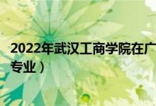 2022年武漢工商學(xué)院在廣東招生計劃及招生人數(shù)（都招什么專業(yè)）