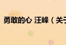 勇敢的心 汪峰（關于勇敢的心 汪峰的介紹）