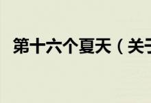 第十六個(gè)夏天（關(guān)于第十六個(gè)夏天的介紹）