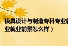 模具設計與制造?？茖I(yè)就業(yè)前景（2022模具設計與制造專業(yè)就業(yè)前景怎么樣）