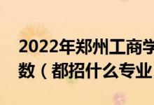 2022年鄭州工商學院各省招生計劃及招生人數(shù)（都招什么專業(yè)）