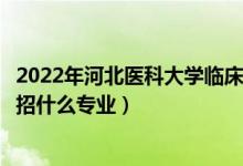 2022年河北醫(yī)科大學(xué)臨床學(xué)院各省招生計劃及招生人數(shù)（都招什么專業(yè)）