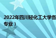 2022年四川輕化工大學(xué)各省招生計(jì)劃及招生人數(shù)（都招什么專業(yè)）