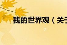 我的世界觀（關于我的世界觀的介紹）