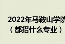 2022年馬鞍山學院各省招生計劃及招生人數(shù)（都招什么專業(yè)）