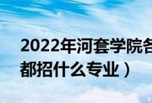2022年河套學(xué)院各省招生計劃及招生人數(shù)（都招什么專業(yè)）