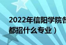 2022年信陽學(xué)院各省招生計(jì)劃及招生人數(shù)（都招什么專業(yè)）
