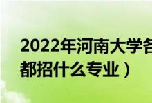 2022年河南大學(xué)各省招生計(jì)劃及招生人數(shù)（都招什么專業(yè)）