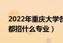 2022年重慶大學各省招生計劃及招生人數(shù)（都招什么專業(yè)）