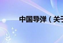 中國(guó)導(dǎo)彈（關(guān)于中國(guó)導(dǎo)彈的介紹）