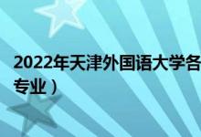 2022年天津外國語大學(xué)各省招生計(jì)劃及招生人數(shù)（都招什么專業(yè)）