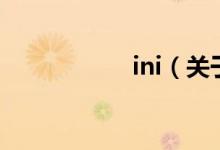 ini（關于ini的介紹）