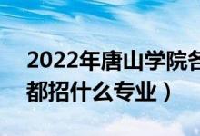 2022年唐山學(xué)院各省招生計(jì)劃及招生人數(shù)（都招什么專業(yè)）