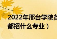 2022年邢臺(tái)學(xué)院各省招生計(jì)劃及招生人數(shù)（都招什么專業(yè)）