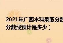 2021年廣西本科錄取分?jǐn)?shù)線多少（2022廣西高考?？其浫》?jǐn)?shù)線預(yù)計(jì)是多少）