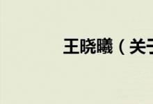 王曉曦（關(guān)于王曉曦的介紹）
