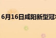 6月16日咸陽(yáng)新型冠狀病毒肺炎疫情最新消息