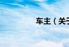 車主（關(guān)于車主的介紹）